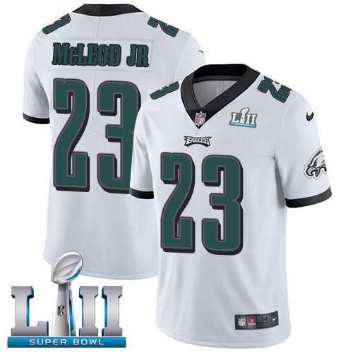 Nike Eagles #23 Rodney McLeod Jr White Super Bowl LII Youth Stitched NFL Vapor Untouchable Limited Jersey Nike Eagles #23 Rodney McLeod Jr White Super Bowl LII Youth Stitched NFL Vapor Untouchable Limited Jersey