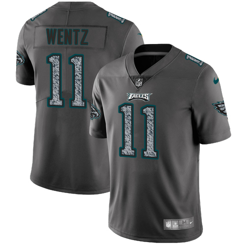 Nike Eagles #11 Carson Wentz Gray Static Youth Stitched NFL Vapor Untouchable Limited Jersey Nike Eagles #11 Carson Wentz Gray Static Youth Stitched NFL Vapor Untouchable Limited Jersey