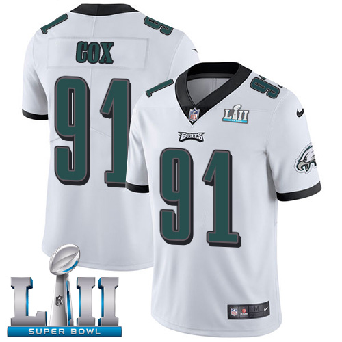 Nike Eagles #91 Fletcher Cox White Super Bowl LII Youth Stitched NFL Vapor Untouchable Limited Jersey Nike Eagles #91 Fletcher Cox White Super Bowl LII Youth Stitched NFL Vapor Untouchable Limited Jersey
