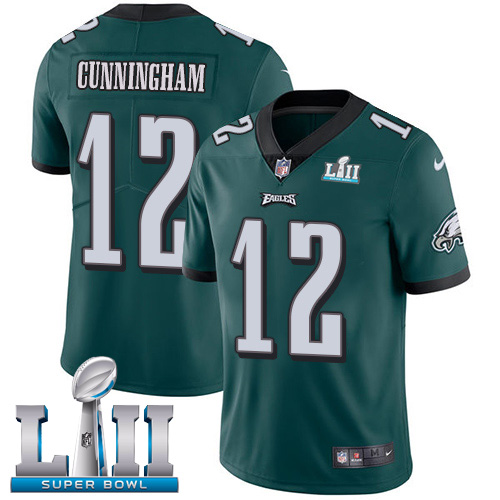 Nike Eagles #12 Randall Cunningham Midnight Green Team Color Super Bowl LII Youth Stitched NFL Vapor Untouchable Limited Jersey Nike Eagles #12 Randall Cunningham Midnight Green Team Color Super Bowl LII Youth Stitched NFL Vapor Untouchable Limited Jersey
