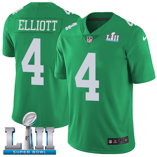 Nike Eagles #4 Jake Elliott Green Super Bowl LII Youth Stitched NFL Limited Rush Jersey Nike Eagles #4 Jake Elliott Green Super Bowl LII Youth Stitched NFL Limited Rush Jersey