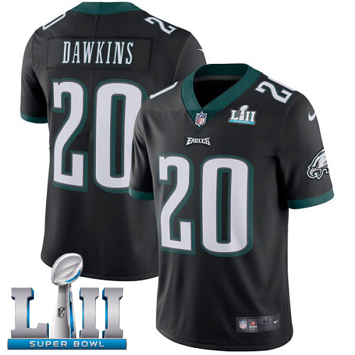 Nike Eagles #20 Brian Dawkins Black Alternate Super Bowl LII Youth Stitched NFL Vapor Untouchable Limited Jersey Nike Eagles #20 Brian Dawkins Black Alternate Super Bowl LII Youth Stitched NFL Vapor Untouchable Limited Jersey