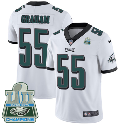 Nike Eagles #55 Brandon Graham White Super Bowl LII Champions Youth Stitched NFL Vapor Untouchable Limited Jersey Nike Eagles #55 Brandon Graham White Super Bowl LII Champions Youth Stitched NFL Vapor Untouchable Limited Jersey