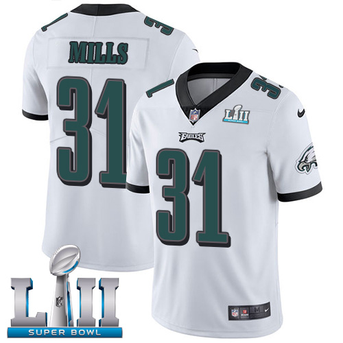 Nike Eagles #31 Jalen Mills White Super Bowl LII Youth Stitched NFL Vapor Untouchable Limited Jersey Nike Eagles #31 Jalen Mills White Super Bowl LII Youth Stitched NFL Vapor Untouchable Limited Jersey