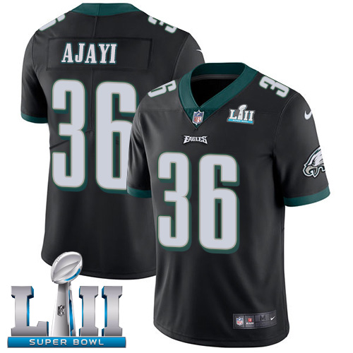 Nike Eagles #36 Jay Ajayi Black Alternate Super Bowl LII Youth Stitched NFL Vapor Untouchable Limited Jersey Nike Eagles #36 Jay Ajayi Black Alternate Super Bowl LII Youth Stitched NFL Vapor Untouchable Limited Jersey