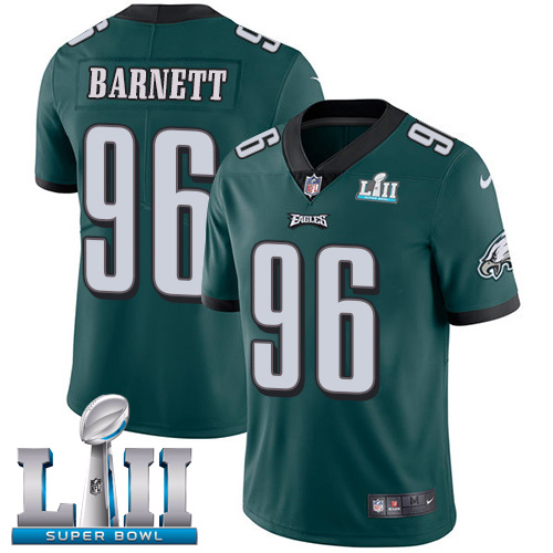 Nike Eagles #96 Derek Barnett Midnight Green Team Color Super Bowl LII Youth Stitched NFL Vapor Untouchable Limited Jersey Nike Eagles #96 Derek Barnett Midnight Green Team Color Super Bowl LII Youth Stitched NFL Vapor Untouchable Limited Jersey