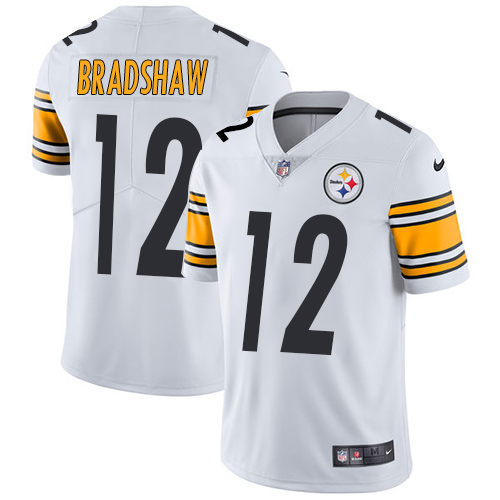Nike Steelers #12 Terry Bradshaw White Youth Stitched NFL Vapor Untouchable Limited Jersey Nike Steelers #12 Terry Bradshaw White Youth Stitched NFL Vapor Untouchable Limited Jersey