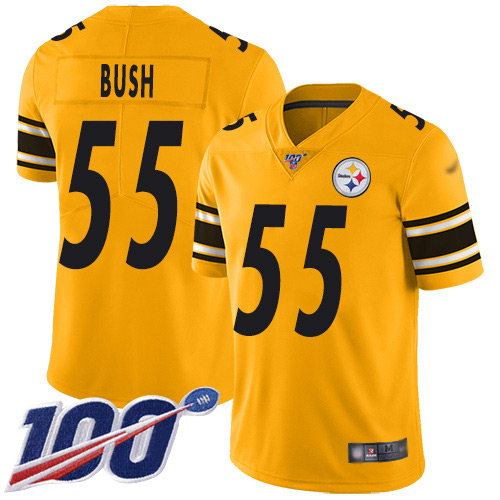 Nike Steelers #55 Devin Bush Gold Youth Stitched NFL Limited Inverted Legend 100th Season Jersey Nike Steelers #55 Devin Bush Gold Youth Stitched NFL Limited Inverted Legend 100th Season Jersey