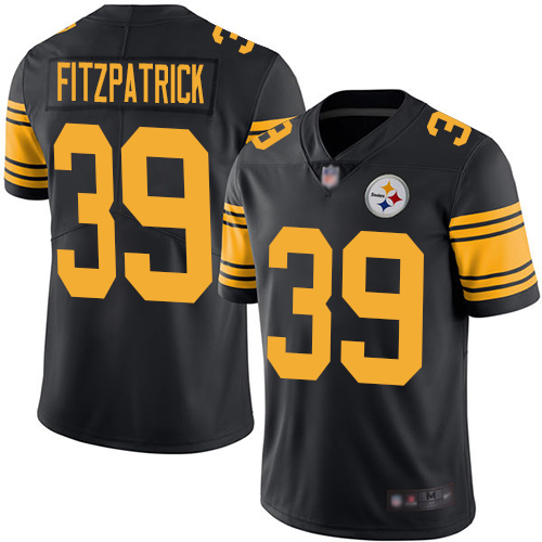 Nike Steelers #39 Minkah Fitzpatrick Black Youth Stitched NFL Limited Rush Jersey Nike Steelers #39 Minkah Fitzpatrick Black Youth Stitched NFL Limited Rush Jersey