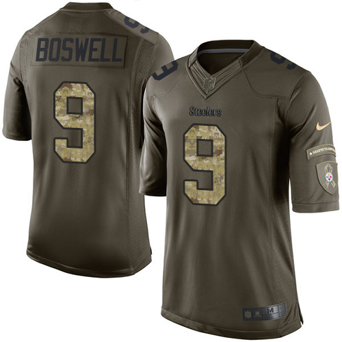 Nike Steelers #9 Chris Boswell Green Youth Stitched NFL Limited 2015 Salute to Service Jersey Nike Steelers #9 Chris Boswell Green Youth Stitched NFL Limited 2015 Salute to Service Jersey