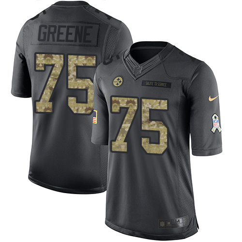 Nike Steelers #75 Joe Greene Black Youth Stitched NFL Limited 2016 Salute to Service Jersey Nike Steelers #75 Joe Greene Black Youth Stitched NFL Limited 2016 Salute to Service Jersey