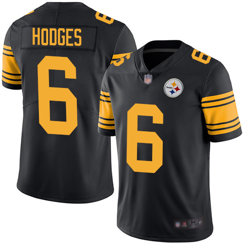 Nike Steelers #6 Devlin Hodges Black Youth Stitched NFL Limited Rush Jersey Nike Steelers #6 Devlin Hodges Black Youth Stitched NFL Limited Rush Jersey