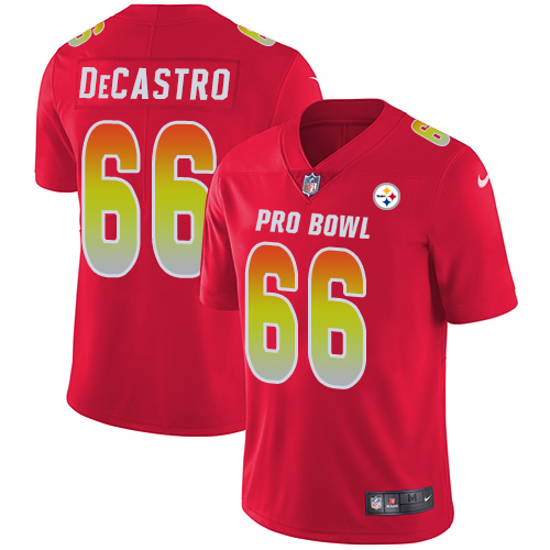 Nike Steelers #66 David DeCastro Red Youth Stitched NFL Limited AFC 2018 Pro Bowl Jersey Nike Steelers #66 David DeCastro Red Youth Stitched NFL Limited AFC 2018 Pro Bowl Jersey