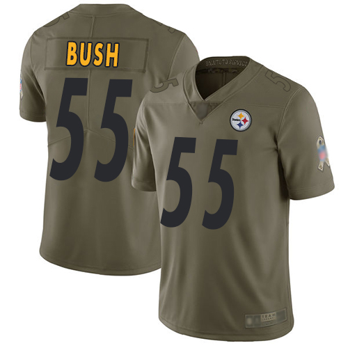 Nike Steelers #55 Devin Bush Olive Youth Stitched NFL Limited 2017 Salute to Service Jersey Nike Steelers #55 Devin Bush Olive Youth Stitched NFL Limited 2017 Salute to Service Jersey
