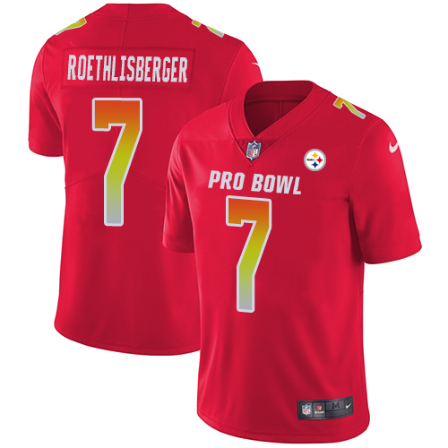 Nike Steelers #7 Ben Roethlisberger Red Youth Stitched NFL Limited AFC 2018 Pro Bowl Jersey Nike Steelers #7 Ben Roethlisberger Red Youth Stitched NFL Limited AFC 2018 Pro Bowl Jersey
