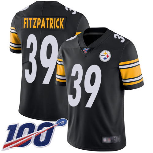 Nike Steelers #39 Minkah Fitzpatrick Black Team Color Youth Stitched NFL 100th Season Vapor Limited Jersey Nike Steelers #39 Minkah Fitzpatrick Black Team Color Youth Stitched NFL 100th Season Vapor Limited Jersey