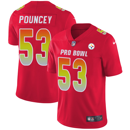 Nike Steelers #53 Maurkice Pouncey Red Youth Stitched NFL Limited AFC 2019 Pro Bowl Jersey Nike Steelers #53 Maurkice Pouncey Red Youth Stitched NFL Limited AFC 2019 Pro Bowl Jersey