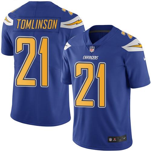 Nike Chargers #21 LaDainian Tomlinson Electric Blue Youth Stitched NFL Limited Rush Jersey Nike Chargers #21 LaDainian Tomlinson Electric Blue Youth Stitched NFL Limited Rush Jersey