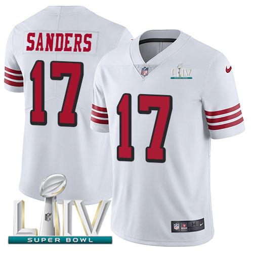 Nike 49ers #17 Emmanuel Sanders White Super Bowl LIV 2020 Rush Youth Stitched NFL Vapor Untouchable Limited Jersey Nike 49ers #17 Emmanuel Sanders White Super Bowl LIV 2020 Rush Youth Stitched NFL Vapor Untouchable Limited Jersey