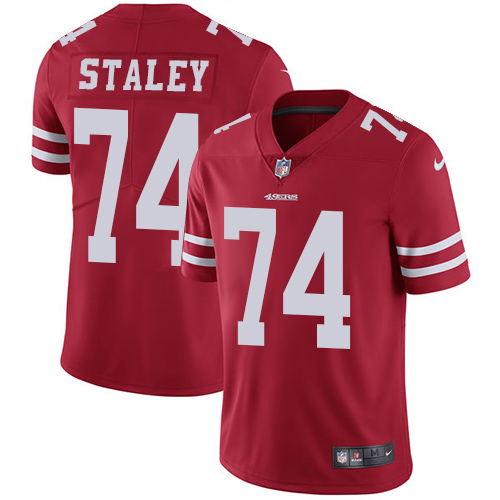 Nike 49ers #74 Joe Staley Red Team Color Youth Stitched NFL Vapor Untouchable Limited Jersey Nike 49ers #74 Joe Staley Red Team Color Youth Stitched NFL Vapor Untouchable Limited Jersey
