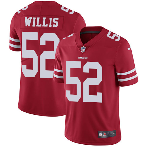 Nike 49ers #52 Patrick Willis Red Team Color Youth Stitched NFL Vapor Untouchable Limited Jersey Nike 49ers #52 Patrick Willis Red Team Color Youth Stitched NFL Vapor Untouchable Limited Jersey