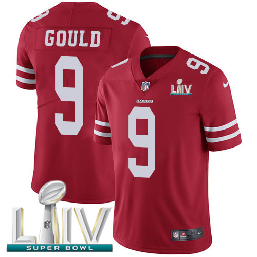 Nike 49ers #9 Robbie Gould Red Super Bowl LIV 2020 Team Color Youth Stitched NFL Vapor Untouchable Limited Jersey Nike 49ers #9 Robbie Gould Red Super Bowl LIV 2020 Team Color Youth Stitched NFL Vapor Untouchable Limited Jersey