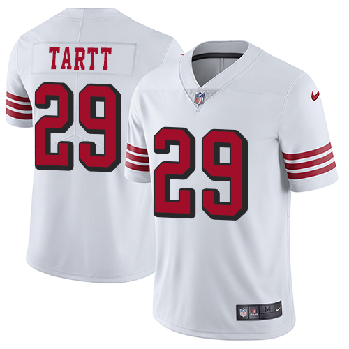 Nike 49ers #29 Jaquiski Tartt White Rush Youth Stitched NFL Vapor Untouchable Limited Jersey Nike 49ers #29 Jaquiski Tartt White Rush Youth Stitched NFL Vapor Untouchable Limited Jersey