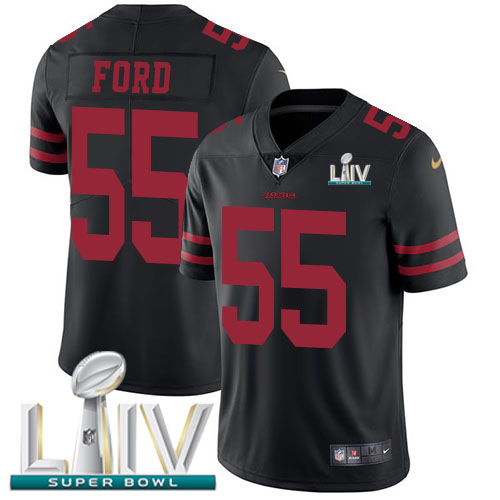 Nike 49ers #55 Dee Ford Black Super Bowl LIV 2020 Alternate Youth Stitched NFL Vapor Untouchable Limited Jersey Nike 49ers #55 Dee Ford Black Super Bowl LIV 2020 Alternate Youth Stitched NFL Vapor Untouchable Limited Jersey