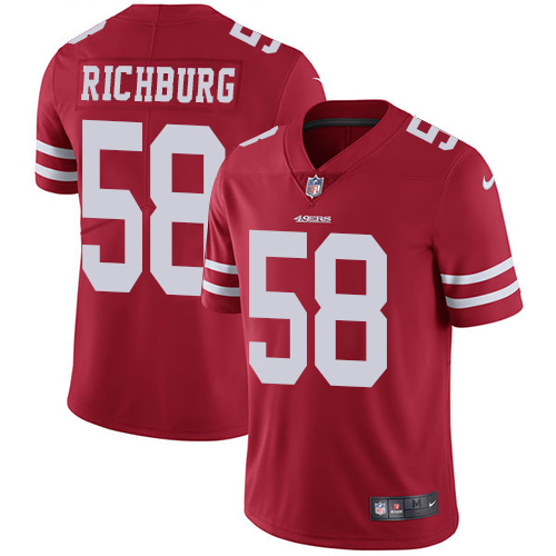 Nike 49ers #58 Weston Richburg Red Team Color Youth Stitched NFL Vapor Untouchable Limited Jersey Nike 49ers #58 Weston Richburg Red Team Color Youth Stitched NFL Vapor Untouchable Limited Jersey
