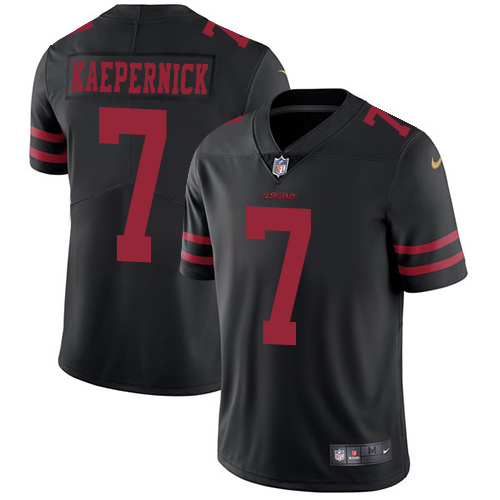 Nike 49ers #7 Colin Kaepernick Black Alternate Youth Stitched NFL Vapor Untouchable Limited Jersey Nike 49ers #7 Colin Kaepernick Black Alternate Youth Stitched NFL Vapor Untouchable Limited Jersey