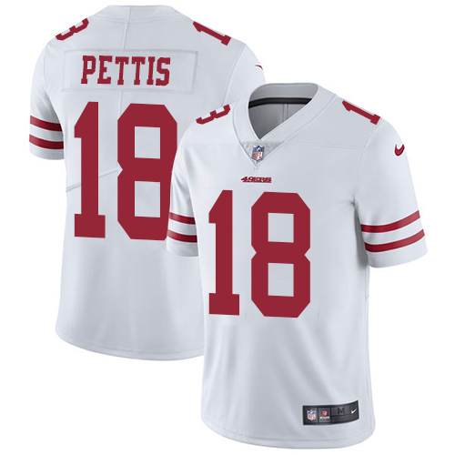 Nike 49ers #18 Dante Pettis White Youth Stitched NFL Vapor Untouchable Limited Jersey Nike 49ers #18 Dante Pettis White Youth Stitched NFL Vapor Untouchable Limited Jersey