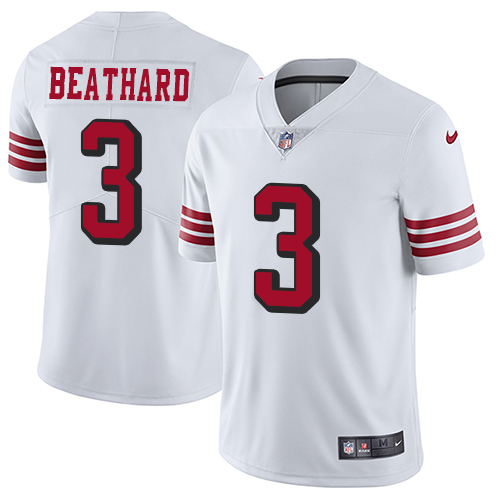 Nike 49ers #3 C.J. Beathard White Rush Youth Stitched NFL Vapor Untouchable Limited Jersey Nike 49ers #3 C.J. Beathard White Rush Youth Stitched NFL Vapor Untouchable Limited Jersey