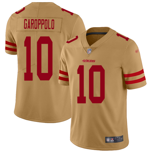 Nike 49ers #10 Jimmy Garoppolo Gold Youth Stitched NFL Limited Inverted Legend Jersey Nike 49ers #10 Jimmy Garoppolo Gold Youth Stitched NFL Limited Inverted Legend Jersey
