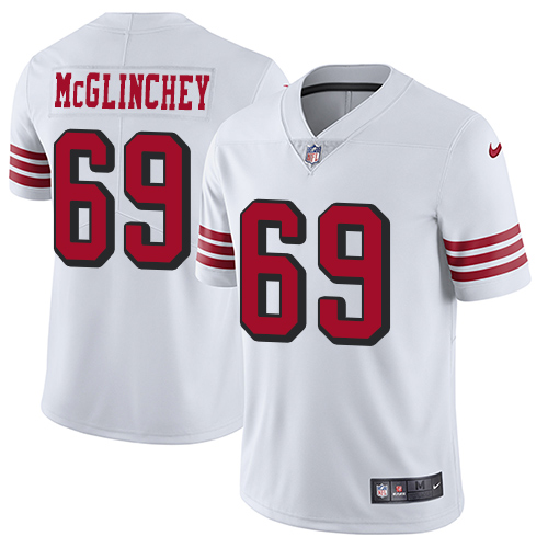 Nike 49ers #69 Mike McGlinchey White Rush Youth Stitched NFL Vapor Untouchable Limited Jersey Nike 49ers #69 Mike McGlinchey White Rush Youth Stitched NFL Vapor Untouchable Limited Jersey