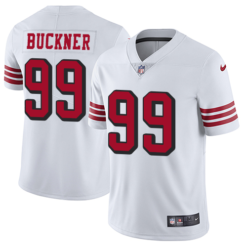 Nike 49ers #99 DeForest Buckner White Rush Youth Stitched NFL Vapor Untouchable Limited Jersey Nike 49ers #99 DeForest Buckner White Rush Youth Stitched NFL Vapor Untouchable Limited Jersey