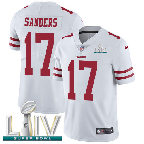 Nike 49ers #17 Emmanuel Sanders White Super Bowl LIV 2020 Youth Stitched NFL Vapor Untouchable Limited Jersey Nike 49ers #17 Emmanuel Sanders White Super Bowl LIV 2020 Youth Stitched NFL Vapor Untouchable Limited Jersey