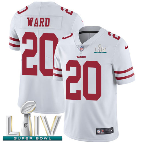 Nike 49ers #20 Jimmie Ward White Super Bowl LIV 2020 Youth Stitched NFL Vapor Untouchable Limited Jersey Nike 49ers #20 Jimmie Ward White Super Bowl LIV 2020 Youth Stitched NFL Vapor Untouchable Limited Jersey