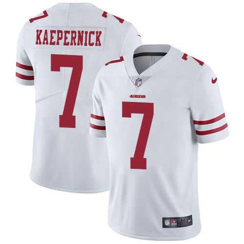 Nike 49ers #7 Colin Kaepernick White Youth Stitched NFL Vapor Untouchable Limited Jersey Nike 49ers #7 Colin Kaepernick White Youth Stitched NFL Vapor Untouchable Limited Jersey