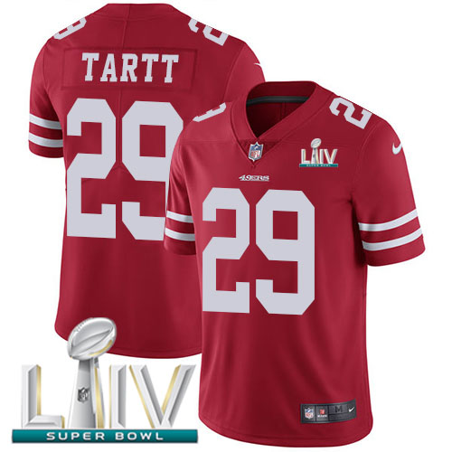 Nike 49ers #29 Jaquiski Tartt Red Super Bowl LIV 2020 Team Color Youth Stitched NFL Vapor Untouchable Limited Jersey Nike 49ers #29 Jaquiski Tartt Red Super Bowl LIV 2020 Team Color Youth Stitched NFL Vapor Untouchable Limited Jersey