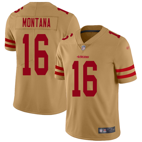 Nike 49ers #16 Joe Montana Gold Youth Stitched NFL Limited Inverted Legend Jersey Nike 49ers #16 Joe Montana Gold Youth Stitched NFL Limited Inverted Legend Jersey