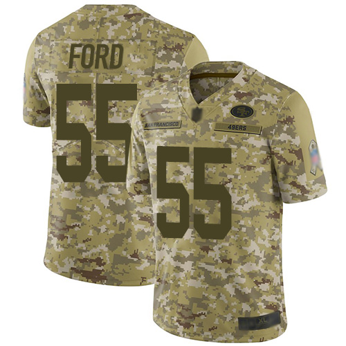 Nike 49ers #55 Dee Ford Camo Youth Stitched NFL Limited 2018 Salute to Service Jersey Nike 49ers #55 Dee Ford Camo Youth Stitched NFL Limited 2018 Salute to Service Jersey