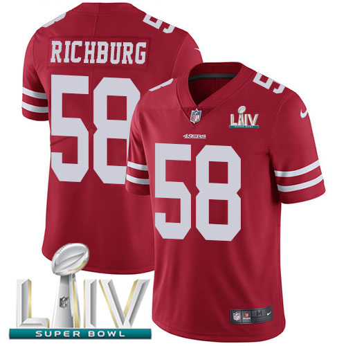 Nike 49ers #58 Weston Richburg Red Super Bowl LIV 2020 Team Color Youth Stitched NFL Vapor Untouchable Limited Jersey Nike 49ers #58 Weston Richburg Red Super Bowl LIV 2020 Team Color Youth Stitched NFL Vapor Untouchable Limited Jersey