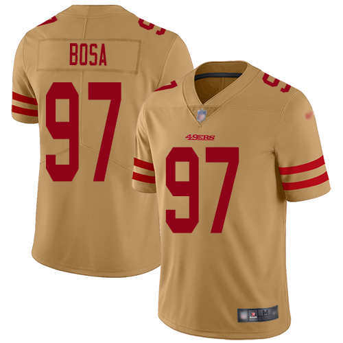 Nike 49ers #97 Nick Bosa Gold Youth Stitched NFL Limited Inverted Legend Jersey Nike 49ers #97 Nick Bosa Gold Youth Stitched NFL Limited Inverted Legend Jersey