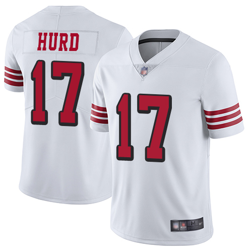Nike 49ers #17 Jalen Hurd White Rush Youth Stitched NFL Vapor Untouchable Limited Jersey Nike 49ers #17 Jalen Hurd White Rush Youth Stitched NFL Vapor Untouchable Limited Jersey