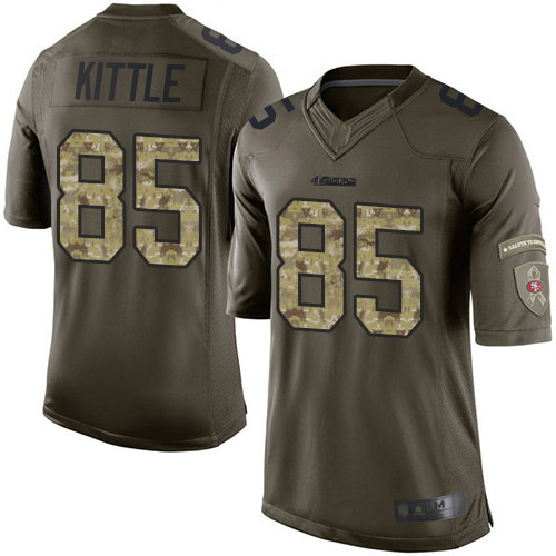 Nike 49ers #85 George Kittle Green Youth Stitched NFL Limited 2015 Salute to Service Jersey Nike 49ers #85 George Kittle Green Youth Stitched NFL Limited 2015 Salute to Service Jersey