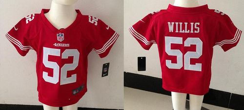 Toddler Nike 49ers #52 Patrick Willis Red Team Color Stitched NFL Elite Jersey Toddler Nike 49ers #52 Patrick Willis Red Team Color Stitched NFL Elite Jersey