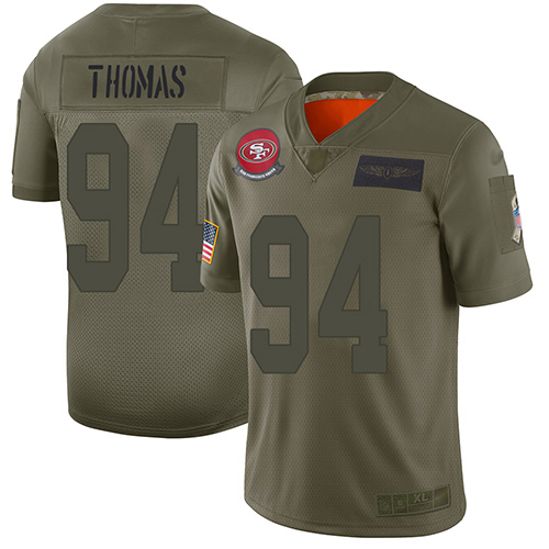 Nike 49ers #94 Solomon Thomas Camo Youth Stitched NFL Limited 2019 Salute to Service Jersey Nike 49ers #94 Solomon Thomas Camo Youth Stitched NFL Limited 2019 Salute to Service Jersey