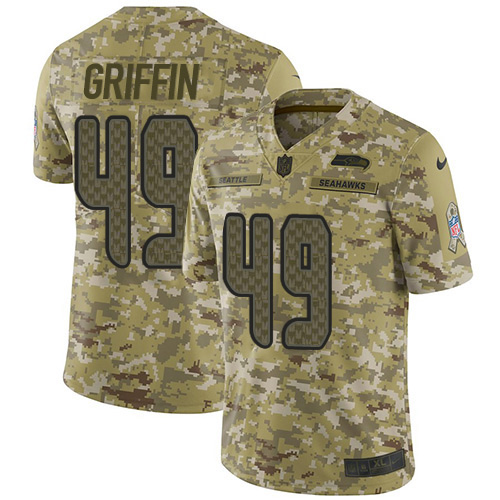 Nike Seahawks #49 Shaquem Griffin Camo Youth Stitched NFL Limited 2018 Salute to Service Jersey Nike Seahawks #49 Shaquem Griffin Camo Youth Stitched NFL Limited 2018 Salute to Service Jersey