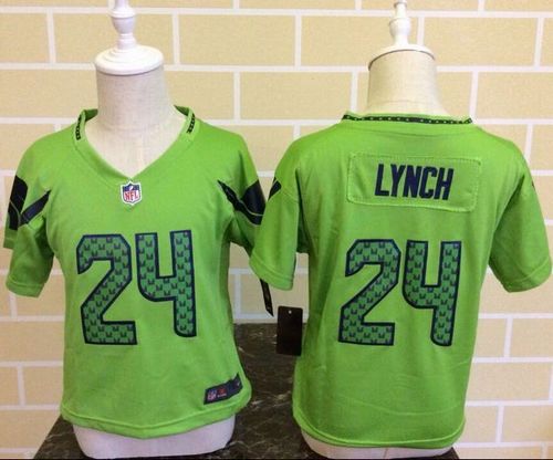 Toddler Nike Seahawks #24 Marshawn Lynch Green Alternate Stitched NFL Elite Jersey Toddler Nike Seahawks #24 Marshawn Lynch Green Alternate Stitched NFL Elite Jersey