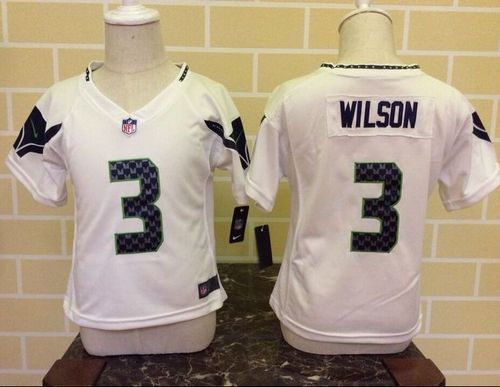 Toddler Nike Seahawks #3 Russell Wilson White Stitched NFL Elite Jersey Toddler Nike Seahawks #3 Russell Wilson White Stitched NFL Elite Jersey